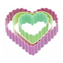 3 Heart Shaped Cookie Cutters