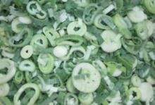 IQF scallion pieces