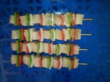 monkfish skewer