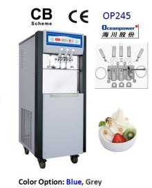 Large output Stable performance color OP245 soft ice cream machine