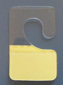 Copy of PVC plastic self-adhesive hang tab
