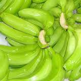 fresh green cavendish bananas