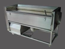 Brush washing and peeling machine