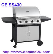 4-Burner Gas Grill Barbeque Stainless