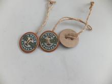 paper neck tag for liquor bottle