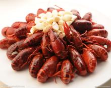frozen cooked whole crayfish/crawfish seasoned with chili powder