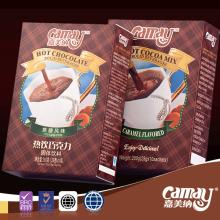 Caramel flavored hot chocolate