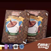 Hazelnut flavored hot chocolate