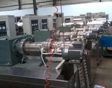 Twin screw snack food extruder with CE