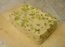 Iranian  Halva  (halwa) With Pistachio And Sesame, halva   tahini  plain