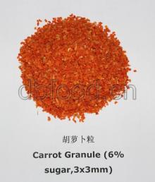 Dehydrated carrot flake