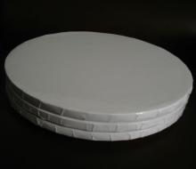 White Corrugated Cake Drum