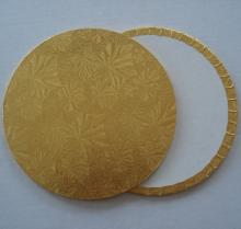 Gold Turned Edge Cake Tray