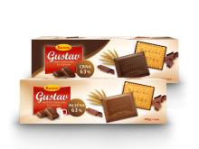 Gustav- milk chocolate with biscuits