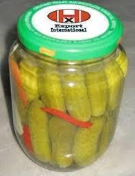 Gherkins, pickled baby cucumber