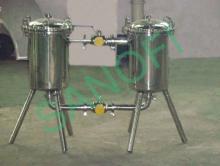Double filter for Juice and soft drink production