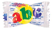 ABC filled candy fruit flavour