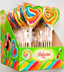 Hard  candy   heart -shaped lollipop 60g