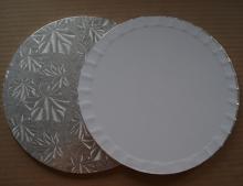 Rounded Silver MDF Cake Boards