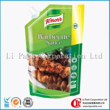 Retort Pouch With Spout For Sauce Packaging