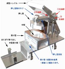small and new stype onigiri machine