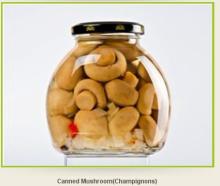 canned mushroom in glass jar 2