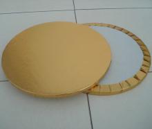 Round Gold Film Coated Corrugated Cake Tray