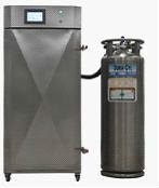freezer with liquid nitrogen medium