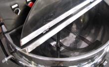 Steam jacket cooking mixer