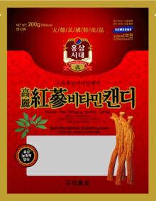 Korean red ginseng vitamin candy