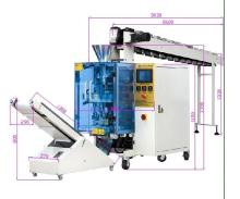 SK-200B Packing Machine for potato chips, crispy rise, fruit jelly,tea,dumpling