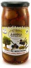 green olives with pepper seeds