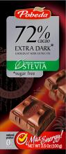 Extra dark sugar free stevia 72% cocoa