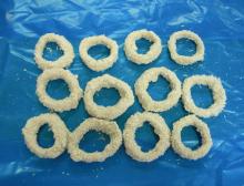 Seafood supplier breaded squid rings calamari ring