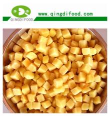 iqf yellow peach dices
