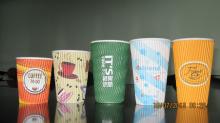 Disposable ripple wall paper cup