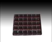Dispoable plastic chocolate tray