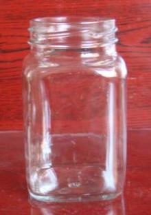 290ml glass square jar