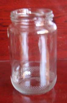 370ml round glass jar