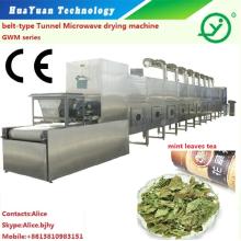 mint leaves fixation and drying machine-microwave dryer for tea leaves