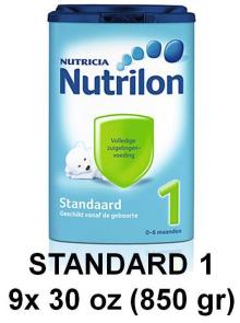 9 x 30 oz. NUTRILON STANDARD 1 _ 0-6 month  Baby  Formula