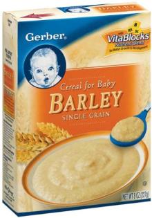 gerber barley baby cereal