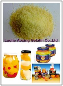  edible   grade  gelatin used for canned fruit