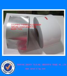 white lacquered aluminium foil for airline container