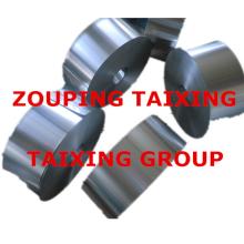 Lacquer aluminium strip for injection vial seals