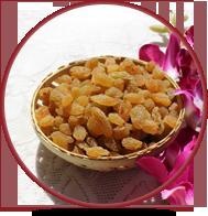Dark Brown Raisins, Green Raisins