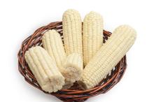 Frozen White Glutinous/Sticky Corn Cob