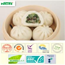 frozen steamed stuffed buns with mushroom and vegetable