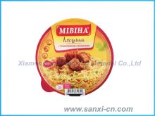 square Aluminum foil lid for instant noodle paper bowl