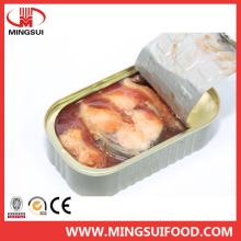 Grade A  canned   mackerel  in  tomato  sauce